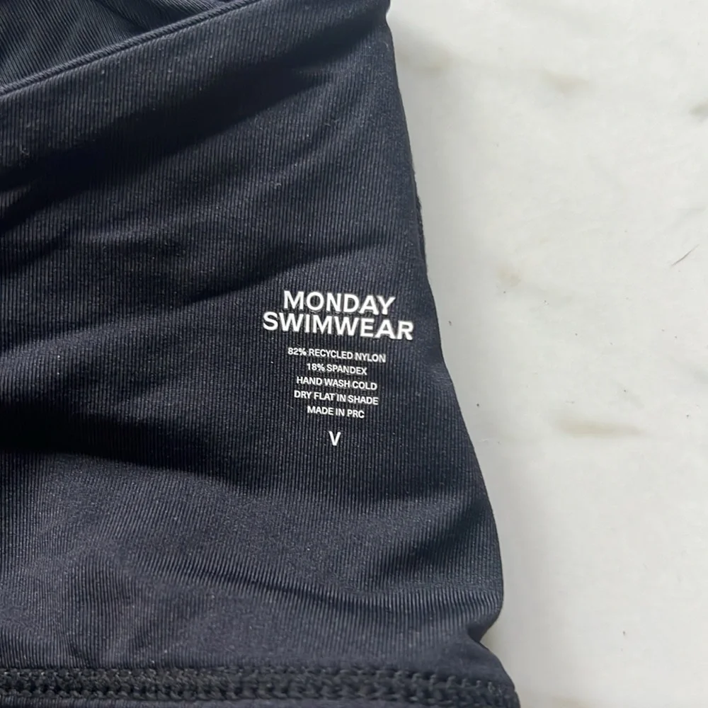 Monday Swimwear Black Underwire Bikini Top